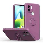 For Xiaomi Redmi A1 Ring Kickstand TPU Silicone Phone Case(Purple)