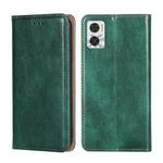 For Motorola Moto E22/E22i Gloss Oil Solid Color Magnetic Leather Phone Case(Green)