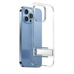 For iPhone 14 USAMS US-BH807 Wingy Series Invisible Holder Phone Case(Transparent)