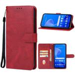 For Realme 10 Pro+ Leather Phone Case(Red)