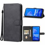 For Realme 10 Pro+ Leather Phone Case(Black)