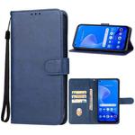 For Realme 10 Pro+ Leather Phone Case(Blue)
