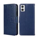 For Motorola Moto E22/E22i Crystal Texture Leather Phone Case(Royal Blue)