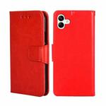 For Samsung Galaxy A04 Crystal Texture Leather Phone Case(Red)