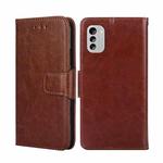 For Nokia G60 5G Crystal Texture Leather Phone Case(Brown)