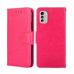 For Nokia G60 5G Crystal Texture Leather Phone Case(Rose Red)