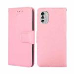 For Nokia G60 5G Crystal Texture Leather Phone Case(Pink)