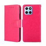 For Honor X8 5G/X6 Crystal Texture Leather Phone Case(Rose Red)