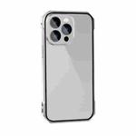 For iPhone 13 Lens Protector Adsorption Lock Phone Case(Grey)