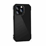 For iPhone 13 Pro Lens Protector Adsorption Lock Phone Case(Black)