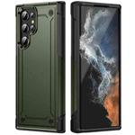 For Samsung Galaxy S22 Ultra 5G 2 in 1 Soft TPU Hard PC Phone Case(Army Green)