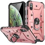 For iPhone XS Max Ring Holder Phone Case(Rose Gold)