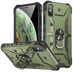 For iPhone XS Max Ring Holder Phone Case(Army Green)