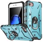 For iPhone SE 2022 / SE 2020 / 7 / 8 Ring Holder Phone Case(Light Blue)