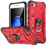 For iPhone SE 2022 / SE 2020 / 7 / 8 Ring Holder Phone Case(Red)