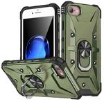 For iPhone SE 2022 / SE 2020 / 7 / 8 Ring Holder Phone Case(Army Green)