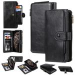 For iPhone 11 Pro Max Multifunctional Retro Detachable Magnetic Horizontal Flip Leather Case with Card Slots & Holder & Wallet & Photo Frame(Black)