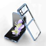 For Samsung Galaxy Z Flip4 GKK Integrated Electroplating All-inclusive Phone Case(Blue)