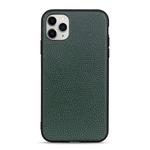 For iPhone 11 Pro Litchi Texture Genuine Leather Folding Protective Case(Green)