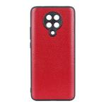For Xiaomi Redmi K30 Pro Litchi Texture Genuine Leather Folding Protective Case(Red)