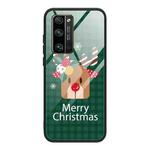 For Honor 30 Christmas Glass Phone Case(Deer Head)