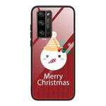 For Honor 30 Christmas Glass Phone Case(Snowman)