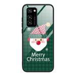 For Honor V30 Christmas Glass Phone Case(Santa Claus)