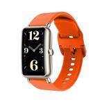 For Huawei B3 Color Buckle Silicone Watch Band(Orange)