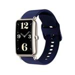 For Huawei Fit Mini Color Buckle Silicone Watch Band(Midnight Blue)