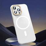 For iPhone 14 Pro Magsafe Magnetic Crystal Frosted Series Phone Case(Translucent White)