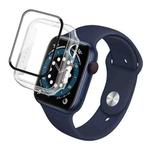 For Apple Watch SE 2022 44mm imak PC Frame Case with Tempered Glass Film(Transparent)