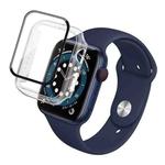 For Apple Watch Series 8 41mm imak PC Frame Case with Tempered Glass Film(Transparent)