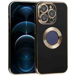 For iPhone 12 Pro Electroplated TPU Phone Case(Black)