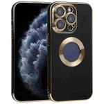 For iPhone 11 Pro Max Electroplated TPU Phone Case(Black)