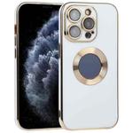 For iPhone 11 Pro Max Electroplated TPU Phone Case(White)