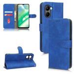 For Realme C33 Skin Feel Magnetic Flip Leather Phone Case(Blue)