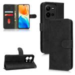 For vivo V25 5G / V25e / X80 Lite Skin Feel Magnetic Flip Leather Phone Case(Black)