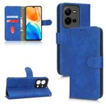 For vivo V25 5G / V25e / X80 Lite Skin Feel Magnetic Flip Leather Phone Case(Blue)