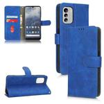 For Nokia G60 Skin Feel Magnetic Flip Leather Phone Case(Blue)