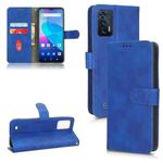 For Oukitel C31 Skin Feel Magnetic Flip Leather Phone Case(Blue)