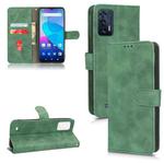 For Oukitel C31 Skin Feel Magnetic Flip Leather Phone Case(Green)