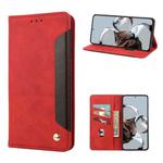 For Xiaomi 12T / 12T Pro / Redmi K50 Ultra Skin Feel Splicing Leather Phone Case(Red)