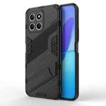 For Honor X8 5G Punk Armor PC + TPU Phone Case with Holder(Black)