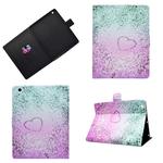 For iPad 2 / 3 / 4 Horizontal Painted Flat Leather Case with Sleep Function & Pen Cover & Card Slot & Holder(Love Quicksand)
