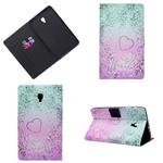 For Galaxy Tab A 10.5 T590 Horizontal Painted Flat Leather Case with Sleep Function & Pen Cover & Card Slot & Holder(Love Quicksand)