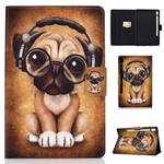 For Galaxy Tab S6 T860 Horizontal Painted Flat Leather Case with Sleep Function & Pen Cover & Card Slot & Holder(Shar Pei)