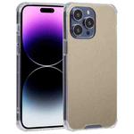 For iPhone 14 Pro Electroplated Mirror Acrylic Four Drop TPU Phone Case(Gold)