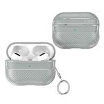 For AirPods Pro 2 Carbon Fiber Texture Anti-fall Earphone Protective Case(Grey)