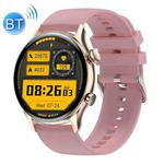 Ochstin 5HK8 Pro 1.36 inch Round Screen Blood Oxygen Blood Pressure Monitoring Bluetooth Smart Watch, Strap:Silicone(Gold)