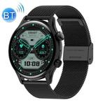 Ochstin 5HK8 Pro 1.36 inch Round Screen Blood Oxygen Blood Pressure Monitoring Bluetooth Smart Watch, Strap:Steel(Black)